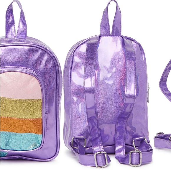👾🦄🌸⭐️🍭🍨🍦Olivia Miller Glitter Ice Cream Mini Backpack🍦🍨👾🦄🌸⭐️🍭 - Picture 3 of 4